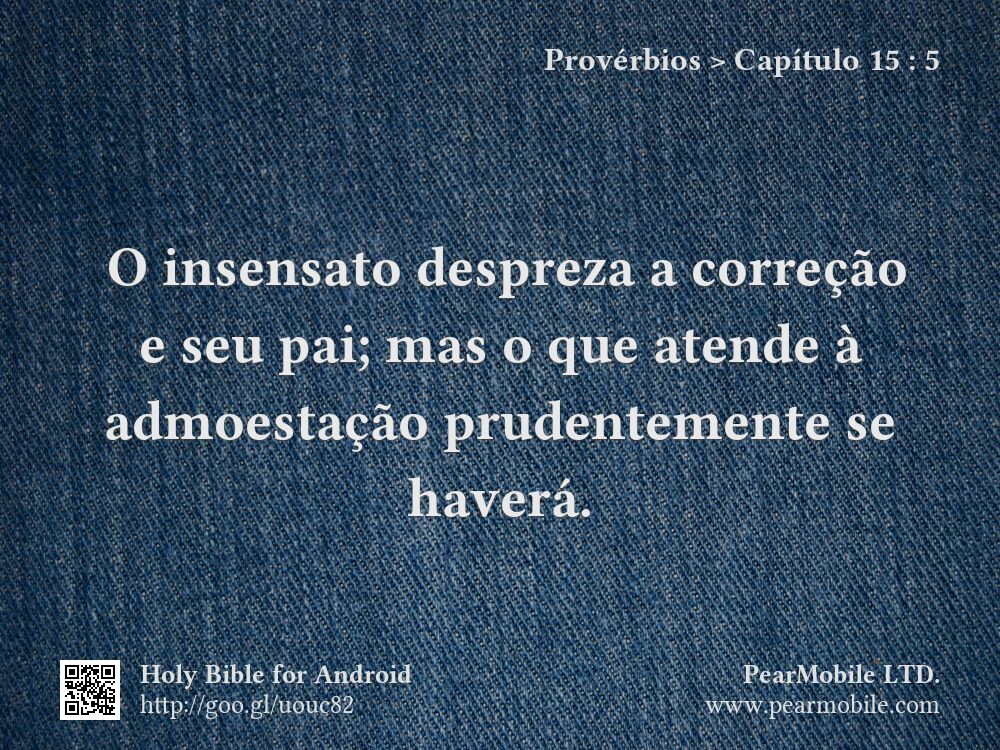 Provérbios, Capítulo 15:5